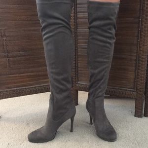 Grey Suede Boots